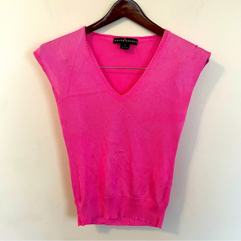Size small Ralph Lauren sweater vest incredibly cute size S from luxury boutique